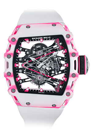 RICHARD MILLE(リシャール・ミル) 2022新作 バッバのラッキーカラーであるピンクを起用。リシャール・ミル「RM 38-02 トゥールビヨン バッバ・ワトソン」