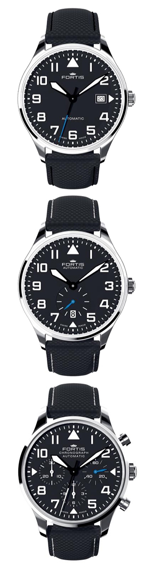 FORTIS(フォルティス) 伝統的でクラシックなスタイルを持った3種類のパイロットウォッチが登場