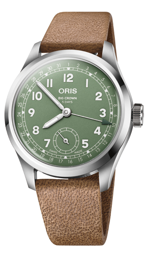 ORIS(オリス) 2025新作 1938年に登場した、オリスを象徴する「ビッグクラウン ポインターデイト」が、新鮮なルックと楽しくて新しいカラーパレットで再登場