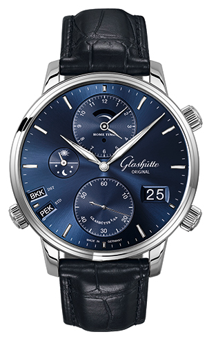 GLASHÜTTE ORIGINAL(グラスヒュッテ・オリジナル) 2020新作 昼も夜も、世界中の時刻をひと目で。グラスヒュッテ・オリジナル「セネタ・コスモポリト」にミッドナイトブルーの文字盤が登場