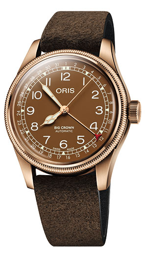 ORIS(オリス) オリスの歴史で最も重要な役割を果たした永遠のシグネチャーデザイン「オリス ビッグクラウン ブロンズ ポインターデイト」