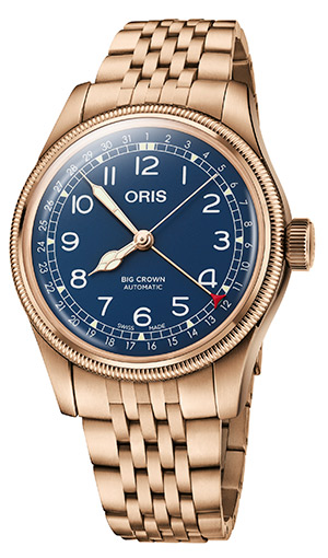 ORIS(オリス) 2022新作 ロングセラー初のフルブロンズモデル。オリス「ビッグクラウンポインターデイト ブロンズ」