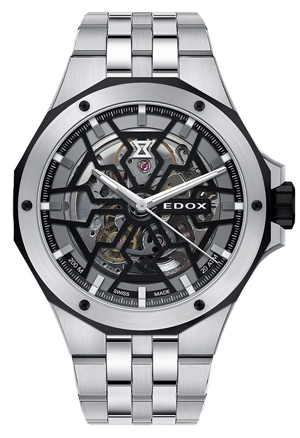 EDOX(エドックス) 2020新作 アワーグラスをモチーフにしたカットワークで魅せる時計。エドックス「デルフィン メカノ オートマティック」