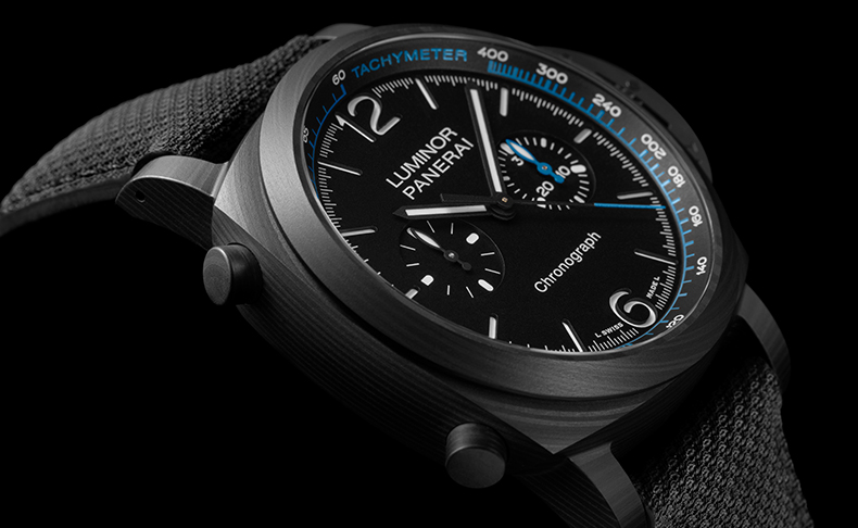 PANERAI(パネライ) 2023新作 パネライの定番「ルミノール クロノ」にカーボテック™ケースのモデルが登場