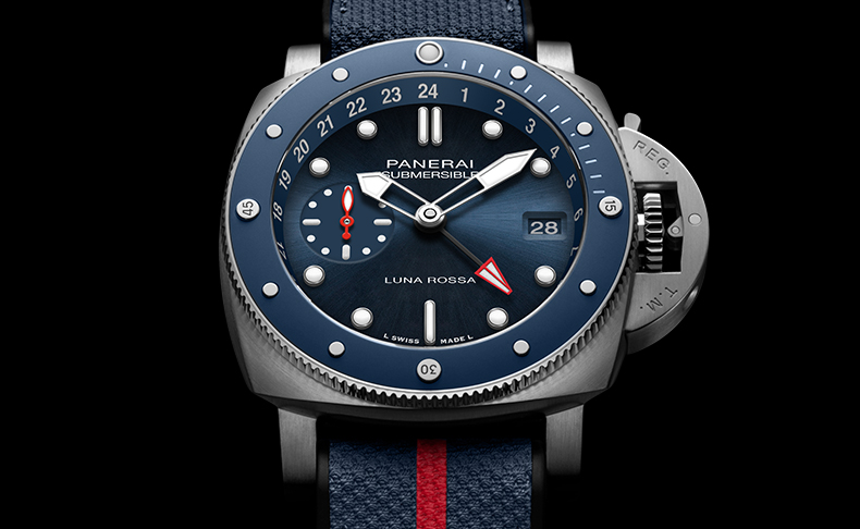 PANERAI(パネライ) 2024新作 パネライ「サブマーシブル GMT ルナ・ロッサ チタニオ」