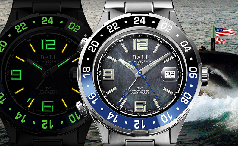 BALL WATCH(ボール ウォッチ) 2023新作 プッシュボタンで時差調整を行う、ボール ウォッチ「ロードマスター パイロット GMT」にMOP文字盤の日本限定モデルが登場