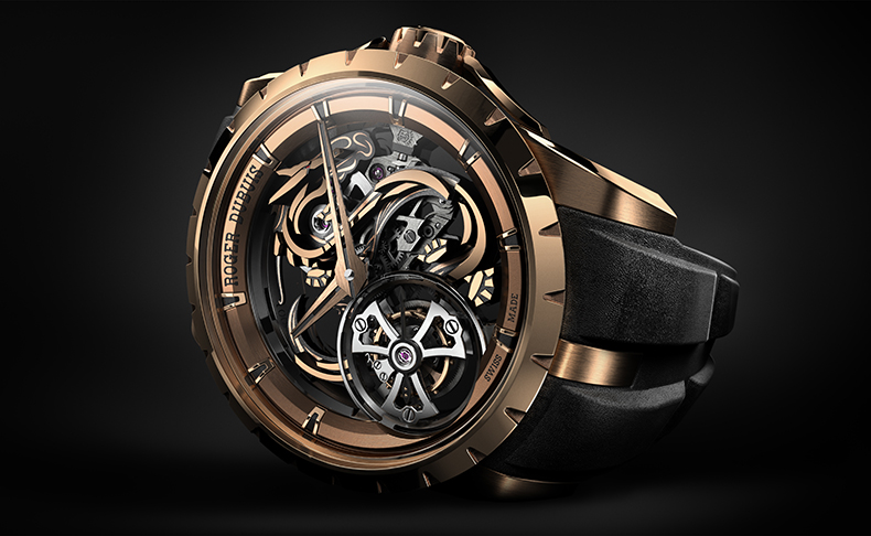 ROGER DUBUIS(ロジェ・デュブイ) 2024新作 雄渾なるデザイン。ロジェ・デュブイ「エクスカリバー ドラゴン モノトゥールビヨン」