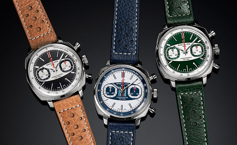 BREITLING(ブライトリング) 2025新作 トップギアへのシフト：究極のレーシングクロノグラフが再び登場。ブライトリング「トップタイム B01 レーシング」「トップタイム B01 マルティーニレーシング」