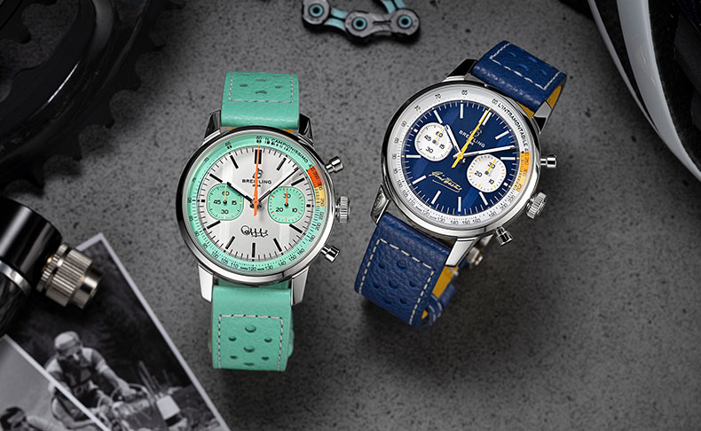 BREITLING(ブライトリング) 2025新作 永遠のライバル、伝説のライダーたち：自転車界の偉大な英雄ファウスト・コッピとジーノ・バルタリを称え、ブライトリングから「トップタイム B01 ファウスト・コッピ」「トップタイム B01 ジーノ・バルタリ」が登場