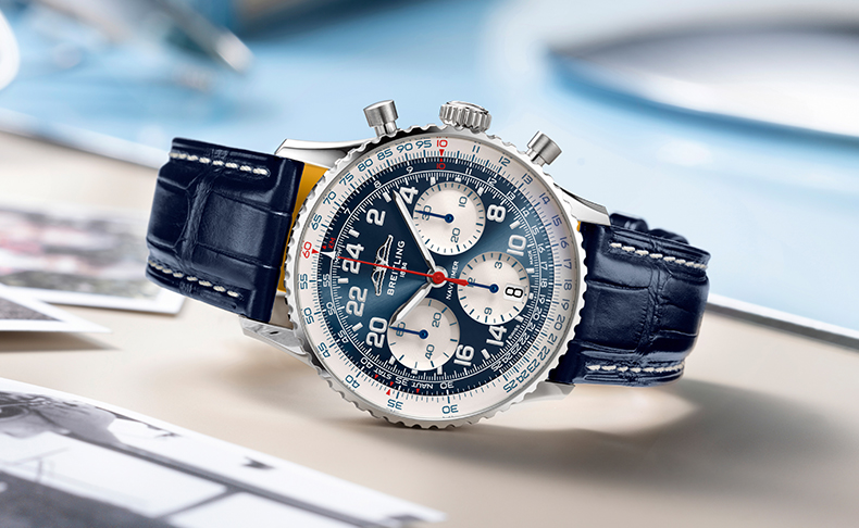 BREITLING(ブライトリング) 2025新作 スコット・カーペンター生誕100周年を記念し、プラチナ製のナビタイマー コスモノートを発表。ブライトリング「ナビタイマー B02 クロノグラフ 41 コスモノート スコット・カーペンター センテナリー」