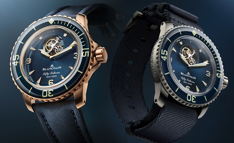 BLANCPAIN(ブランパン) 2021新作 深海でもトゥールビヨン機構の美しさを眺められる、ブランパン「フィフティ ファゾムス トゥールビヨン 8デイズ」