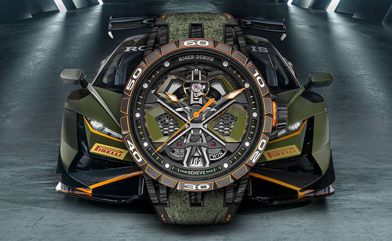 ROGER DUBUIS(ロジェ・デュブイ) 2021新作 ハイパーオロロジーへの最速トラック。ロジェ・デュブイ「エクスカリバー スパイダー ウラカン EVO2」