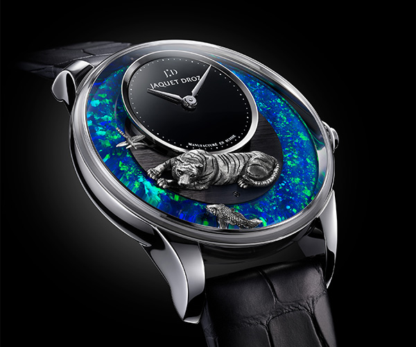 JAQUET DROZ(ジャケ・ドロー) 2022新作 中国の春節を祝う、寅年限定の3組のユニークなタイムピース。ジャケ・ドロー「プティ・ウール　ミニット　レリーフ　タイガー」「タイガー・オートマトン　オパール」