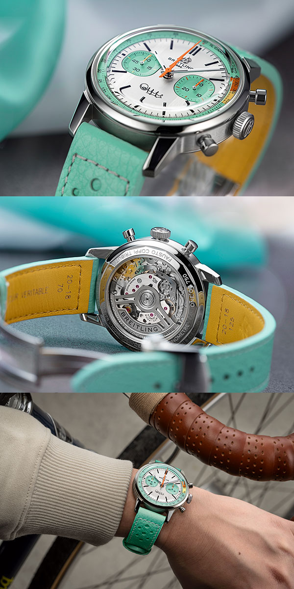 BREITLING(ブライトリング) 2025新作 永遠のライバル、伝説のライダーたち：自転車界の偉大な英雄ファウスト・コッピとジーノ・バルタリを称え、ブライトリングから「トップタイム B01 ファウスト・コッピ」「トップタイム B01 ジーノ・バルタリ」が登場