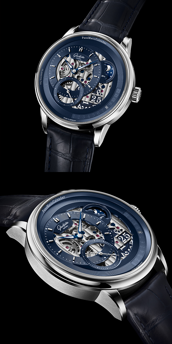 GLASHÜTTE ORIGINAL(グラスヒュッテ・オリジナル) 2025新作 時の創造者に捧げるプラチナ リミテッド・エディション。夜明けの蒼さを湛えた、グラスヒュッテ・オリジナル「パノマティック・カレンダー」