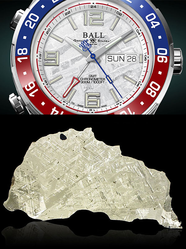 BALL WATCH(ボール ウォッチ) 2024新作 世界初の日付・曜日表示付きGMTウォッチである、ボール ウォッチ「ロードマスター マリン GMT」に隕石文字盤のオンラインブティック限定仕様が登場