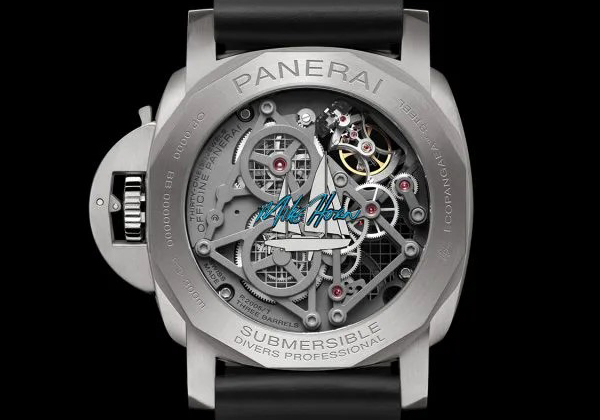 PANERAI(パネライ) 2020新作 マイク・ホーンと一緒に北極圏で探検ができる、体験付きスペシャルエディション「サブマーシブル エコ パンゲア™ トゥールビヨン GMT - 50mm マイク・ホーン エディション」