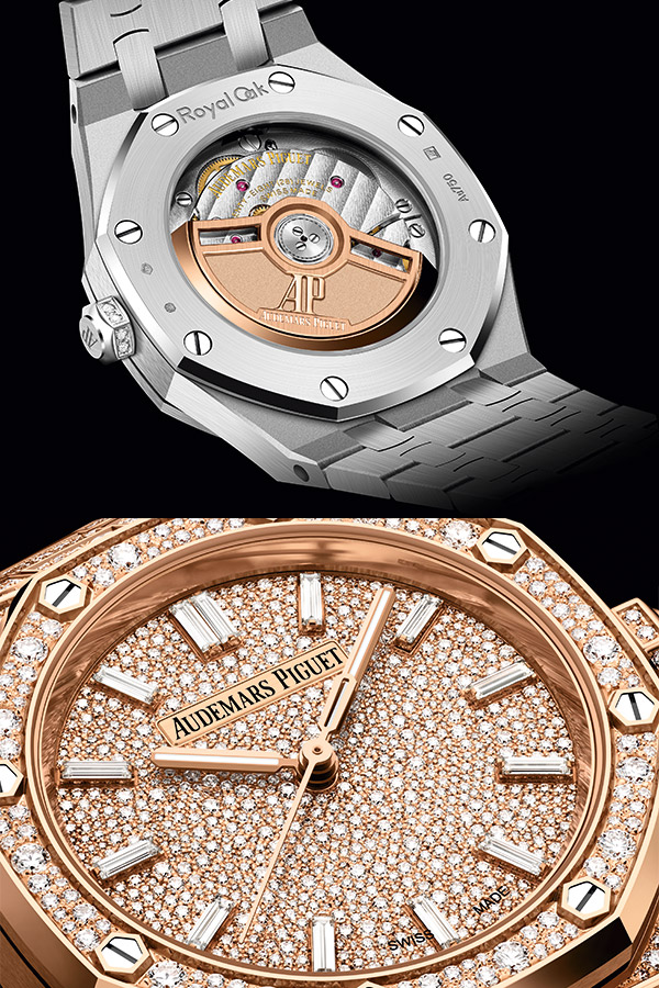 AUDEMARS PIGUET(オーデマ ピゲ) 2023新作 スノーセッティングのダイヤモンドが輝くハイジュエリーの34mmと37mmのタイムピース。オーデマ ピゲ「ロイヤル オーク オートマティック」