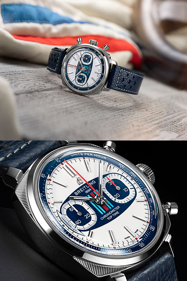 BREITLING(ブライトリング) 2025新作 トップギアへのシフト：究極のレーシングクロノグラフが再び登場。ブライトリング「トップタイム B01 レーシング」「トップタイム B01 マルティーニレーシング」