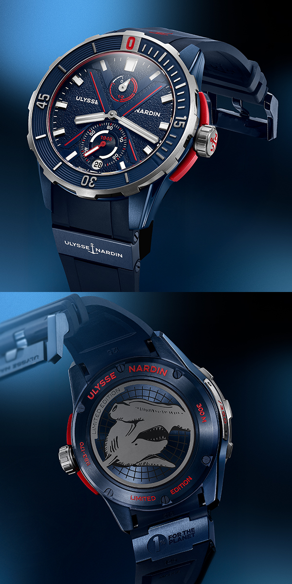 ULYSSE NARDIN(ユリス・ナルダン) 2025新作 サメの保護を支援するハイホロロジー ダイバーズウォッチ。ユリス・ナルダン「ダイバー ハンマーヘッドシャーク」