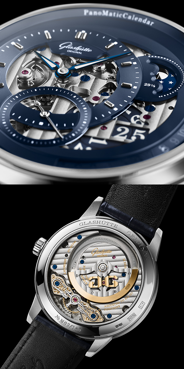 GLASHÜTTE ORIGINAL(グラスヒュッテ・オリジナル) 2025新作 時の創造者に捧げるプラチナ リミテッド・エディション。夜明けの蒼さを湛えた、グラスヒュッテ・オリジナル「パノマティック・カレンダー」