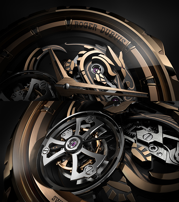 ROGER DUBUIS(ロジェ・デュブイ) 2024新作 雄渾なるデザイン。ロジェ・デュブイ「エクスカリバー ドラゴン モノトゥールビヨン」