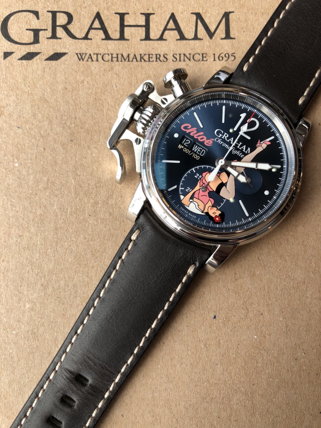 GRAHAM （グラハム） Chronofighter （クロノファイター） Vintage NoseArt（ビンテージ ノーズアート） 『 Chloé 』