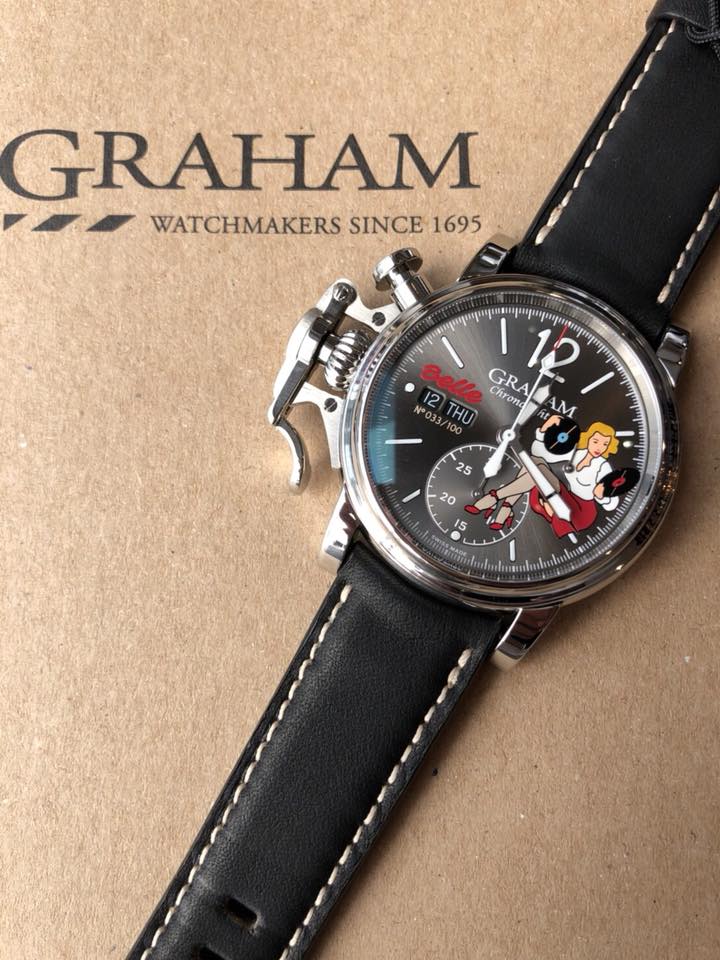 GRAHAM （グラハム） Chronofighter （クロノファイター） Vintage NoseArt（ビンテージ ノーズアート） 『 Belle 』