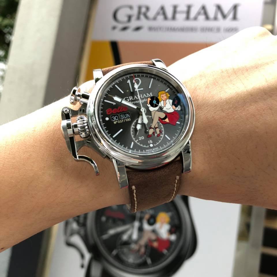 GRAHAM （グラハム） Chronofighter （クロノファイター） Vintage NoseArt（ビンテージ ノーズアート） 『 Belle 』